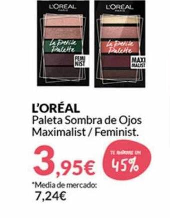 PrimaPrix L'oréal paleta sombra de ojos maximalist feminist oferta