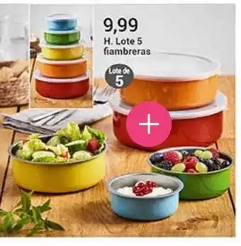 Venca Lote 5 fiambreras oferta