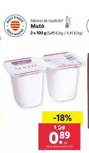Lidl Sabores de tradición mató oferta