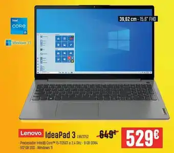PCBox Lenovo ideapad 3 lnv3752 oferta