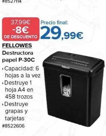 Costco Fellowes destructora papel p-30c oferta