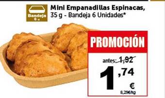 Masymas Mini empanadillas espinacas oferta