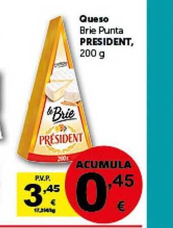Masymas Queso brie punta president oferta