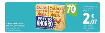 Supercor 2a unidad -70% caldo natural de pollo aneto oferta
