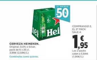 Supercor 2a unidad -50% cerveza heineken oferta