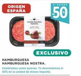 Supercor 2a unidad -50% hamburguesa hamburguesa nostra oferta