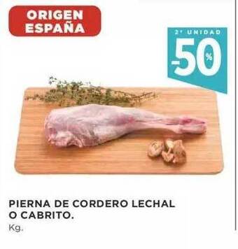 Supercor 2a unidad -50% pierna de cordero lechal o cabrito oferta