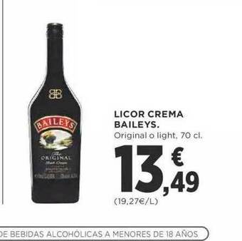 Supercor Licor crema baileys oferta