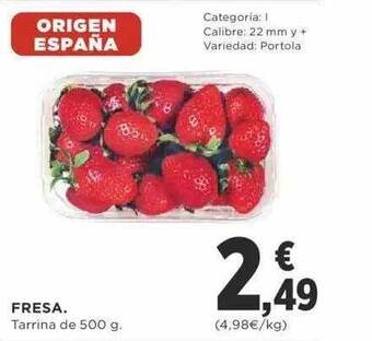 Supercor Fresa tarrina oferta