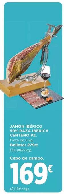 Supercor Jamón ibérico 50% raza ibérica centeno pz oferta