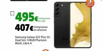 CeX Samsung galaxy s22 plus 5g dual sim 128gb phantom black libre a oferta