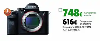 CeX Sony alpha 7r ii ilce-7rm2 42m oferta