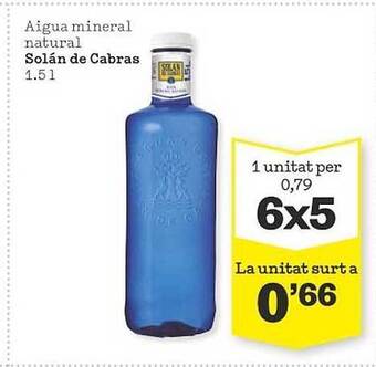 Sorli Aigua mineral natural solán de cabras oferta