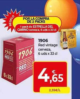 CashDiplo 1906 red vintage cerveza oferta