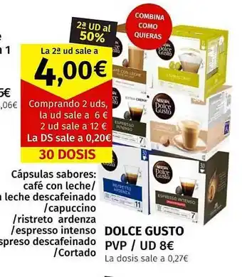 Maskom Supermercados Dolce gusto oferta