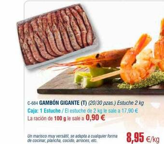 Abordo Gambón gigante oferta