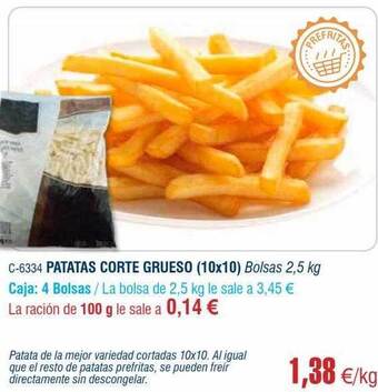 Abordo Patatas corte grueso oferta