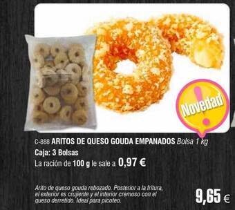 Abordo Aritos de queso gouda empanados oferta
