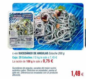 Abordo Sucedáneo de angulas oferta