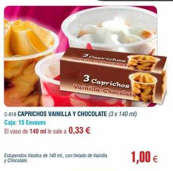 Abordo Caprichos vainilla y chocolate oferta