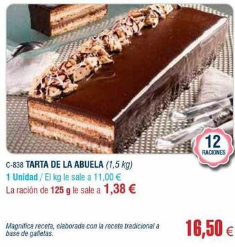 Abordo Tarta de la abuela oferta