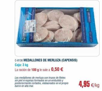 Abordo Medallones de merluza (capensis) oferta