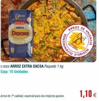 Abordo Arroz extra dacsa paquete 1 kg oferta