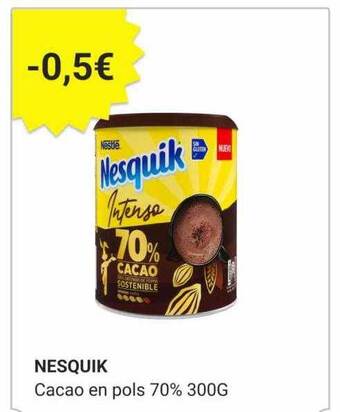 Consum Nesquik cacao en pols 70% oferta