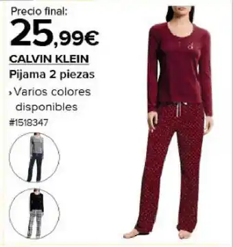 Costco Calvin klein pijama 2 piezas oferta