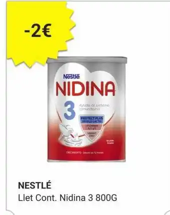 Consum Nestlé llet cont nidina 3 oferta
