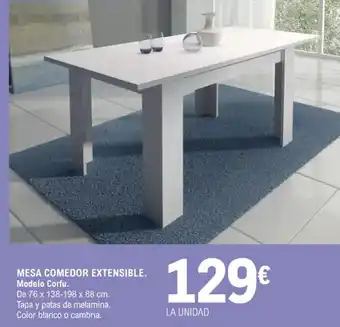 E.Leclerc Mesa Comedor Extensible oferta