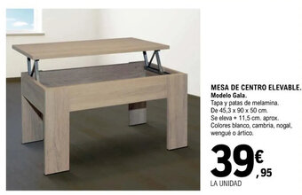 E.Leclerc Mesa de Centro Elevable oferta