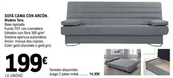 E.Leclerc Sofá Cama Con Arcón Modelo Tera oferta