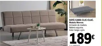 E.Leclerc Sofá Cama Clic-Clac Modelo Monroe oferta