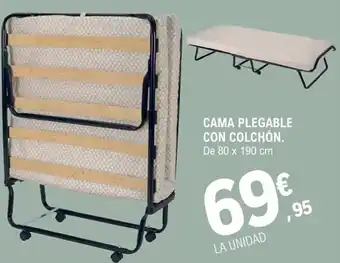 Cama Plegable Con Colchón