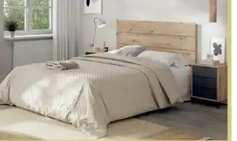 E.Leclerc Cabecero + 2 Mesitas Con 3 Cajones Modelo Enzo oferta