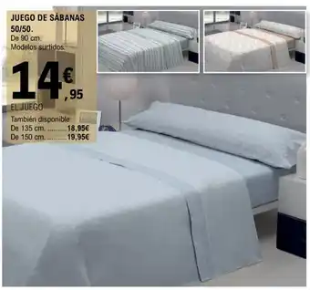 E.Leclerc Juego De Sábanas 50/50 oferta