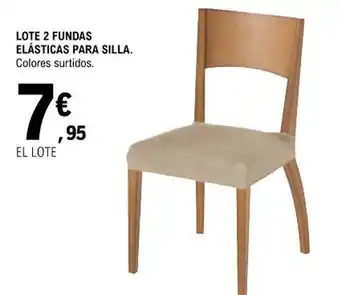 E.Leclerc Lote 2 Fundas Elásticas Para Silla oferta