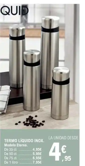 E.Leclerc Termo Liquido Inox Modelo Eterna oferta