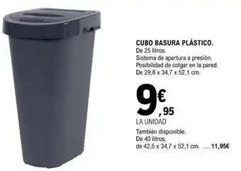 E.Leclerc Cubo Basura Plástico oferta
