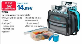 Costco Titan Nevera Almuerzo Extensible oferta