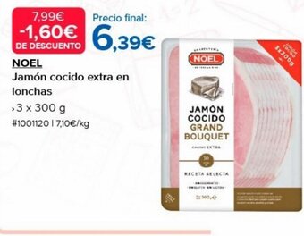 Costco Noel Jamón Cocido Extra en Lonchas oferta