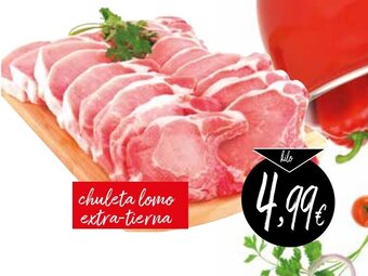 Supermercados Piedra Chuleta Lomo Extra-Tierna oferta