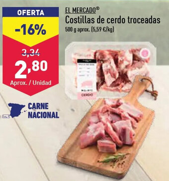 ALDI Costillas de Cerdo troceadas oferta