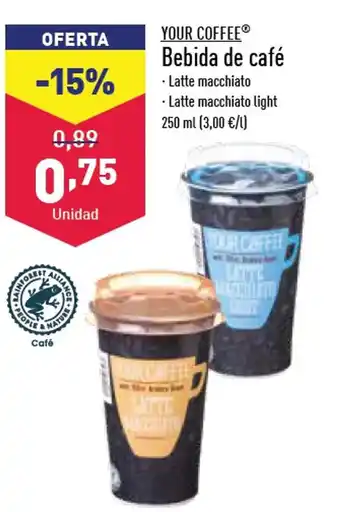 ALDI Bebida de Café oferta