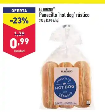 ALDI Panecillo Hot Dog Rustico oferta