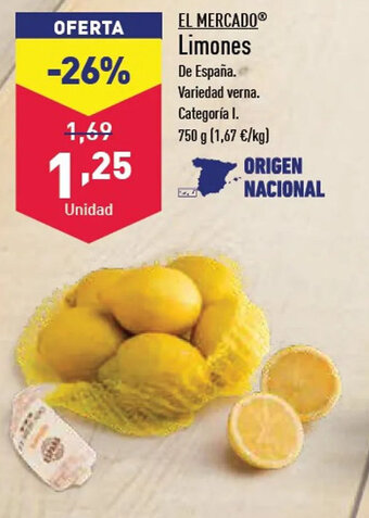 ALDI Limones oferta