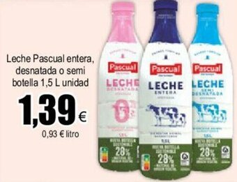 FROIZ Leche Pascual Entera Desnatada oferta