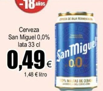 FROIZ Cerveza San Miguel oferta