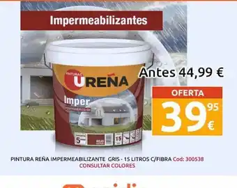 King Hogar Impermeabilizantes pinturas urena imper impermeabilizante garantia 5 alos rojo anitial tod antes 44,99 € oferta oferta